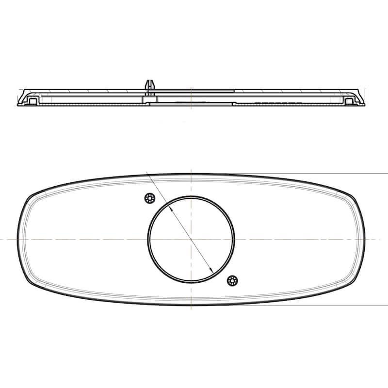 American Standard Edgemere Escutcheon Plate for Single Hole Bathroom - Brushed Nickel