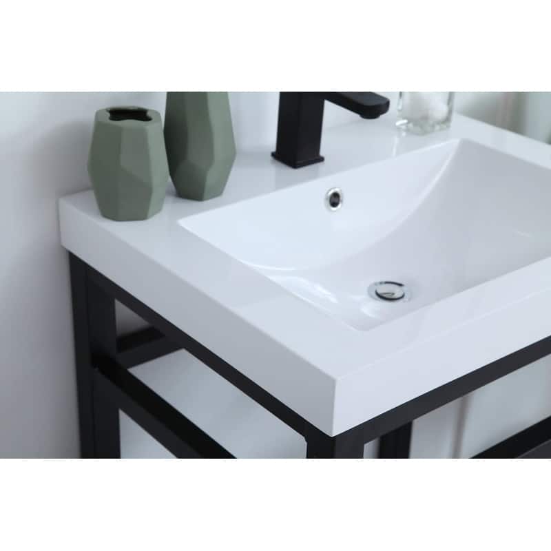 Elegant Lighting VF14024 Raya 24" Specialty Cast Iron Console Bathroom