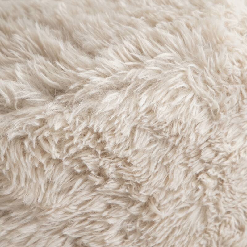 Furniture of America Ylena Modern 3-Piece Faux Fur Foam Modular Compressed Sofa