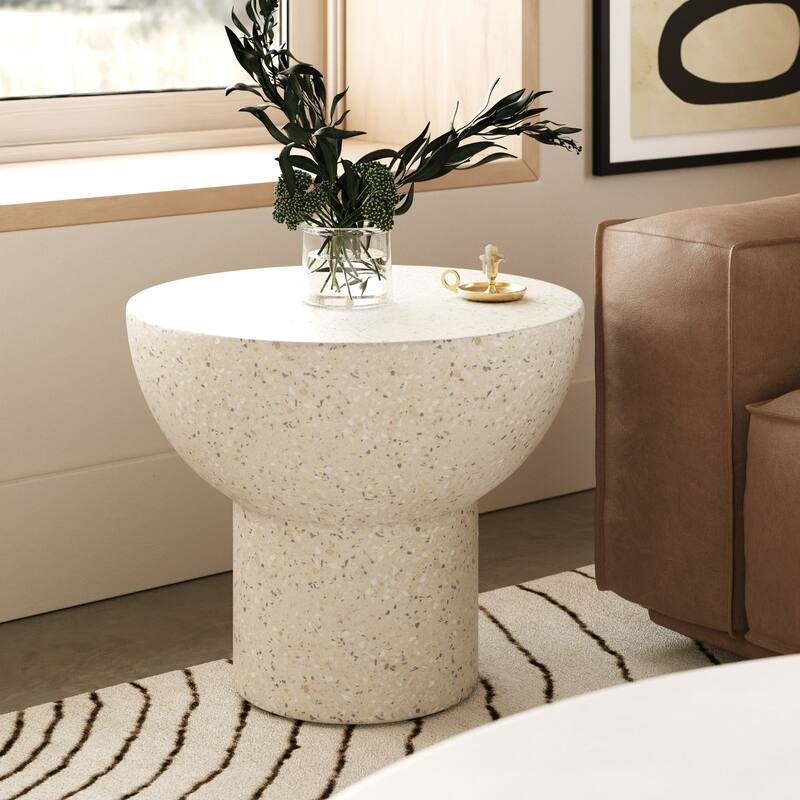 Modrest Fate Modern Terrazzo Concrete End Table