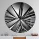 preview thumbnail 8 of 7, Designart 'Futuristic Crystal Background' Oversized Modern Wall CLock