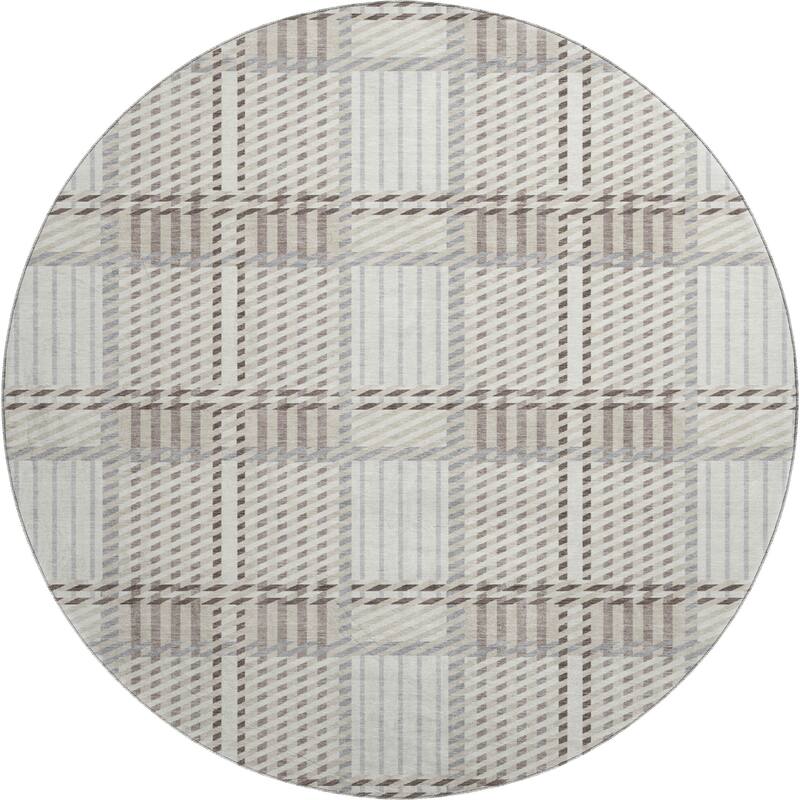 Premium Washable Super Soft Modern Plaid Mayfield Rug