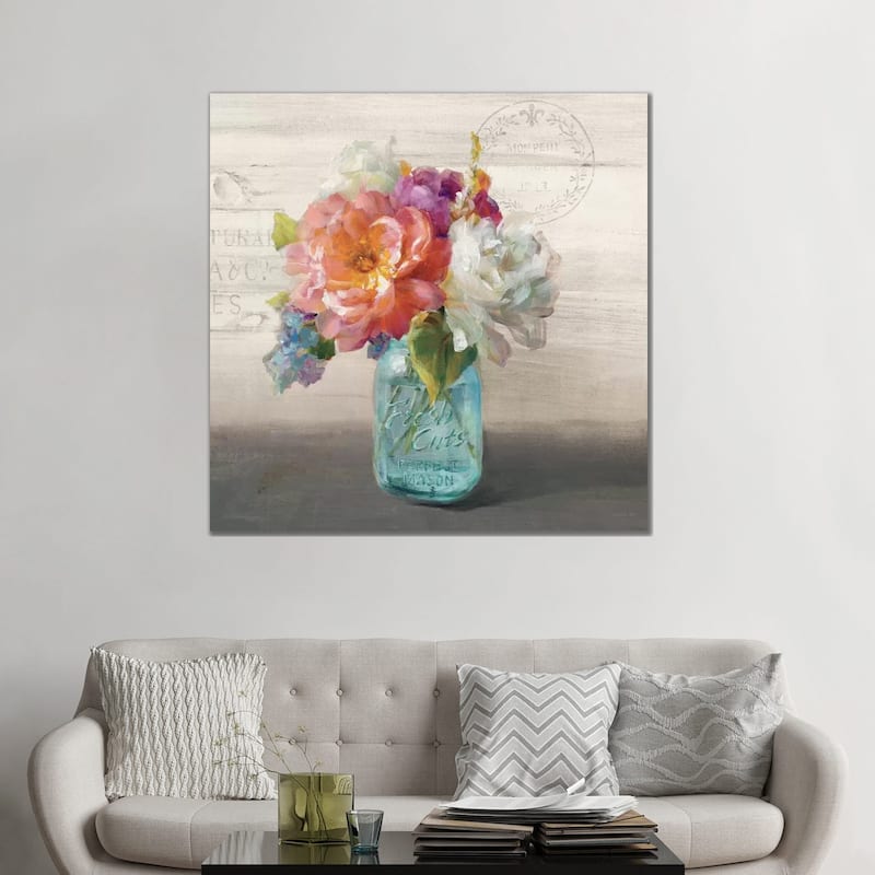iCanvas "French Cottage Bouquet I" by Danhui Nai Canvas Print