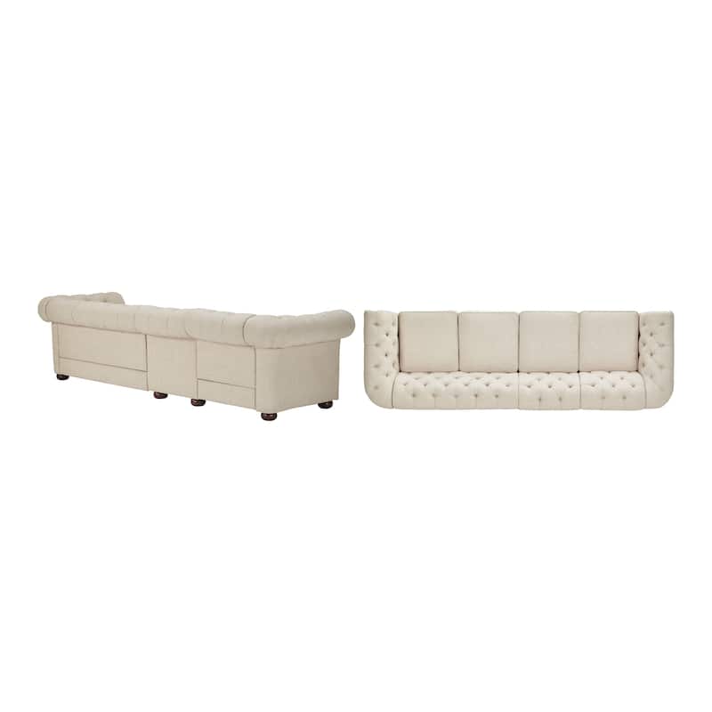 Gdansk 4-Seat Modular Chesterfield Sofa