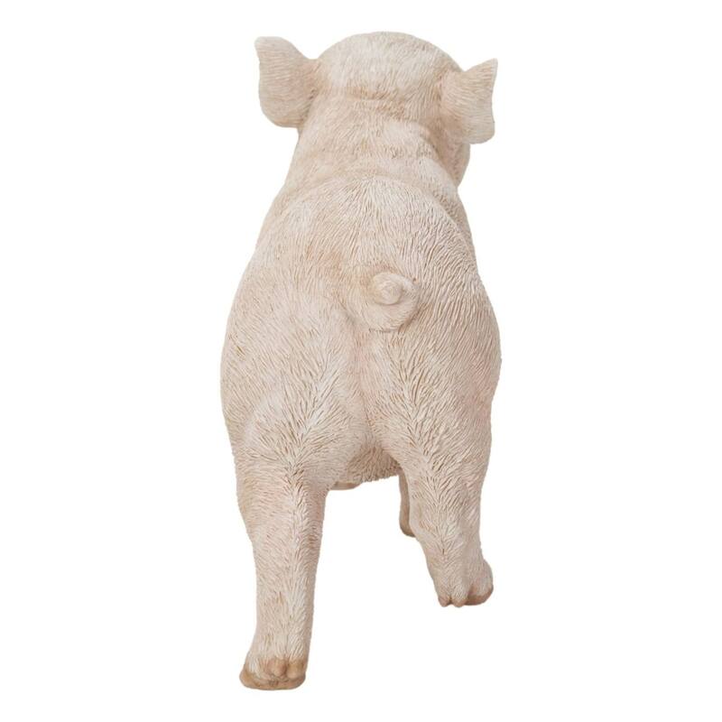 8.75" Standing Baby Piglet Outdoor Garden Statue