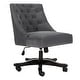 preview thumbnail 4 of 5, SAFAVIEH Soho Tufted Velvet Swivel Desk Chair - 25.2" x 27.2" x 33.9"