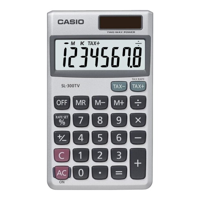 Casio sl300sv pocket calculator sl-300sv