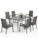 preview thumbnail 25 of 41, MAISON ARTS 7 / 9- Piece Outdoor Patio Dining Set, 1 Expandable Metal Table & 6 / 8 Textilene Chairs