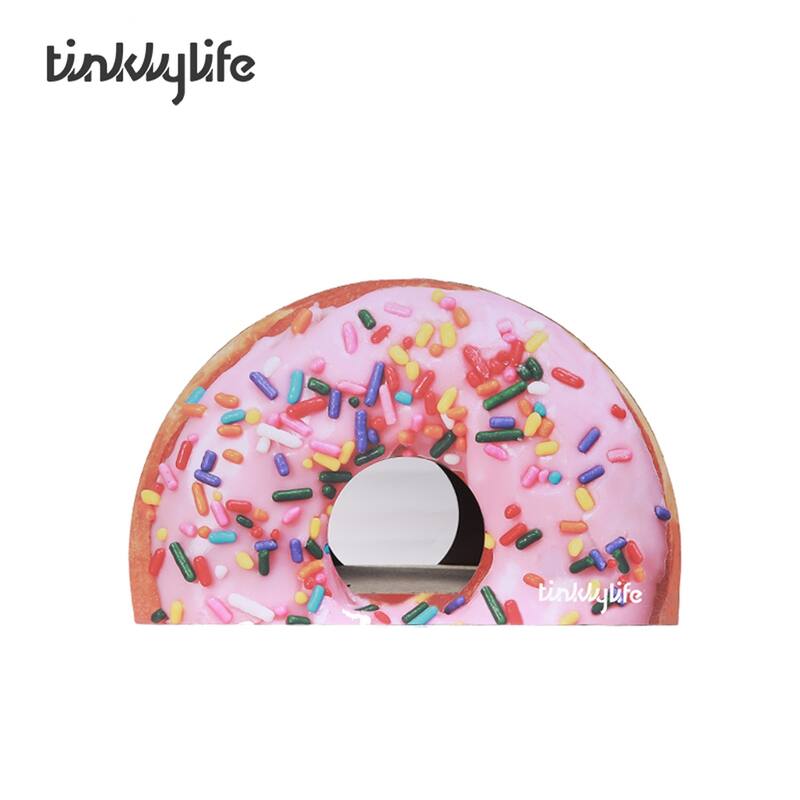 Cat Condo Scratcher Post Cardboard, Looking Well with Delicious Doughnut Shape Cat Scratching House Bed Furniture Protector - Pink