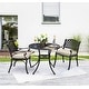 preview thumbnail 13 of 12, NUU GARDEN 3-piece Powder Coated Aluminum Dining Set (With Cushions)
