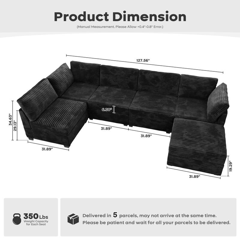 ​​OVIOS Modern Minimalist Fabric Sofa​