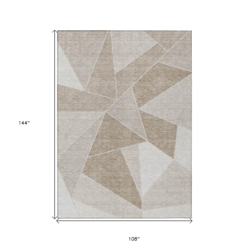 HomeRoots Geometric Transitional Rectangle Outdoor Rug