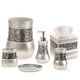 preview thumbnail 1 of 5, Brushed Nickle 6 Piece Bathroom Accessories Set Brown - 6 Piece