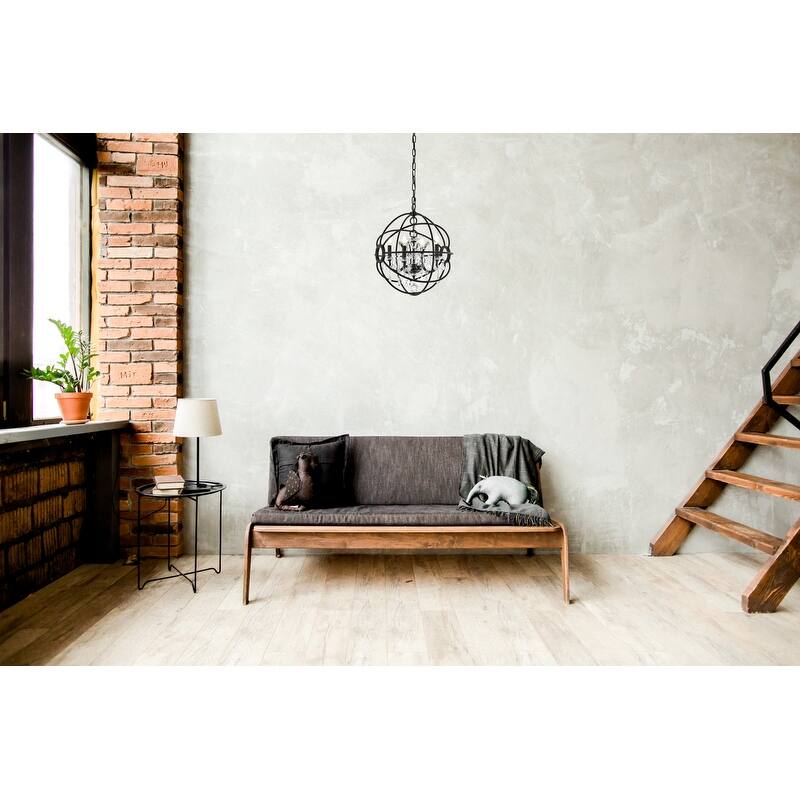 Royce Edge 4-Light Dark Bronze Pendant