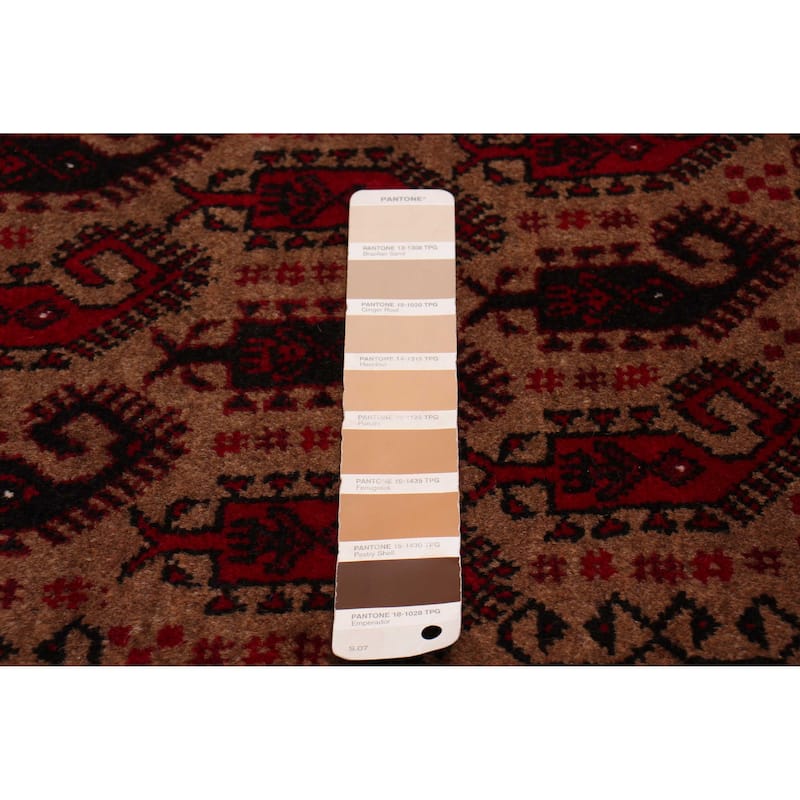 ECARPETGALLERY Hand-knotted Royal Baluch Tan Wool Rug - 3'0 x 6'4