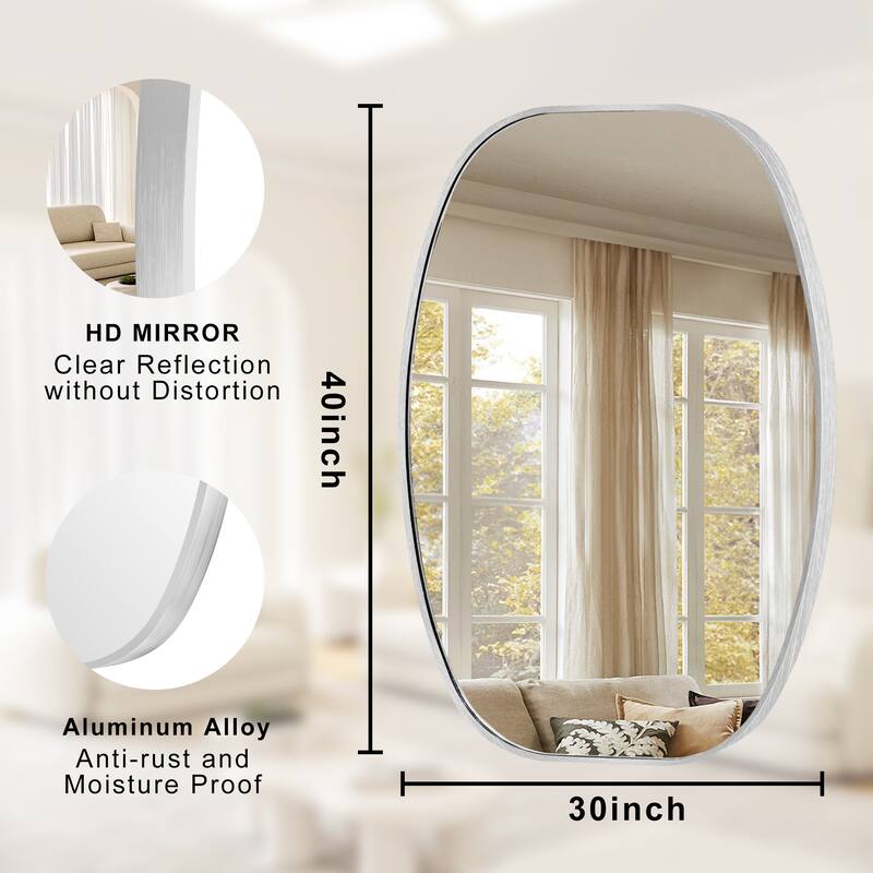 Oval Wall Mirror Bathroom Mirror for Over Sink