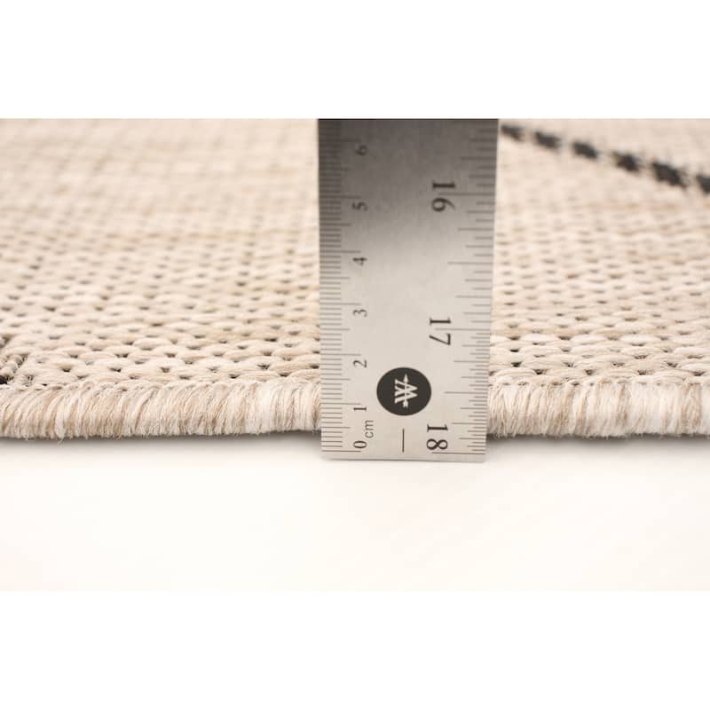 ECARPETGALLERY Sisal Abstract Indoor/ Outdoor Rug
