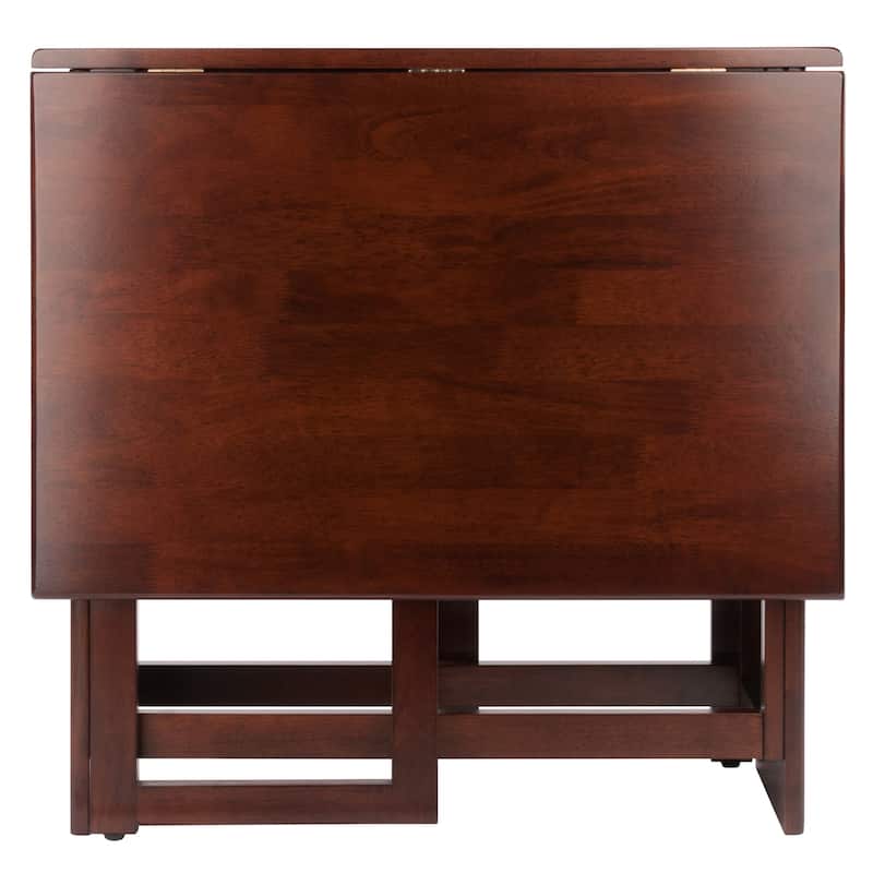 Double Drop Leaf Dining Table, Walnut - 47.24 x 29.92 x 29.53 inches