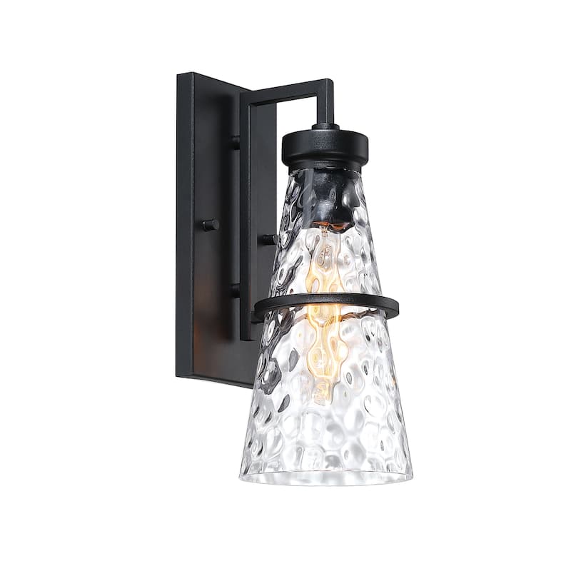 Field Daisy Lane Black Outdoor Hardwired Wall Sconce - 14
