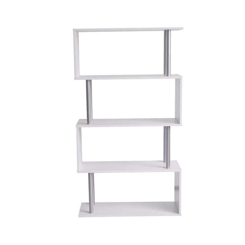 4-Tier Geometric Bookcase