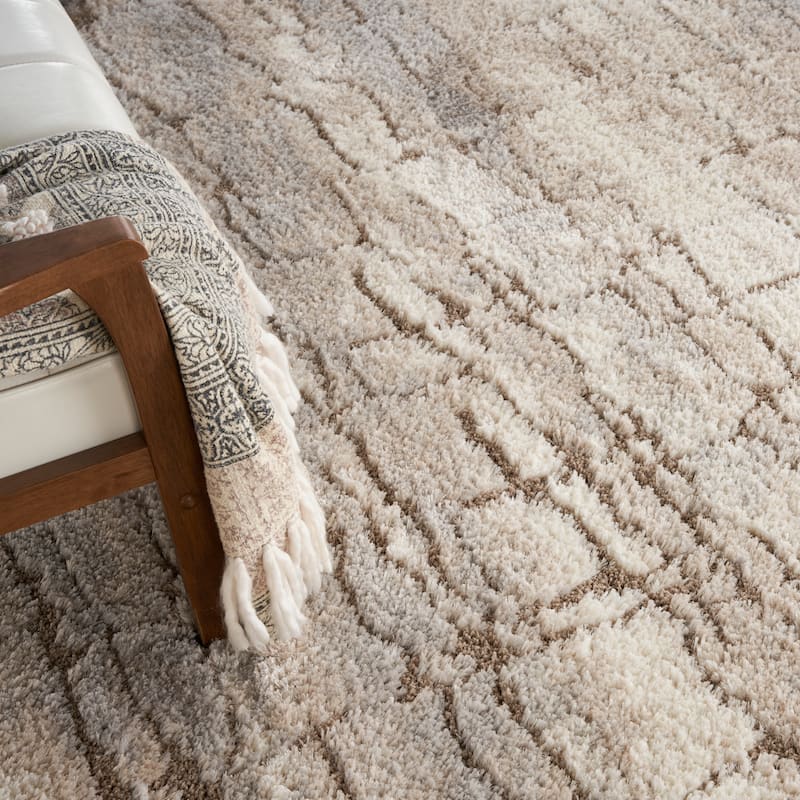 Nourison Luxurious Shag Ultra Plush Glam Abstract Area Rug