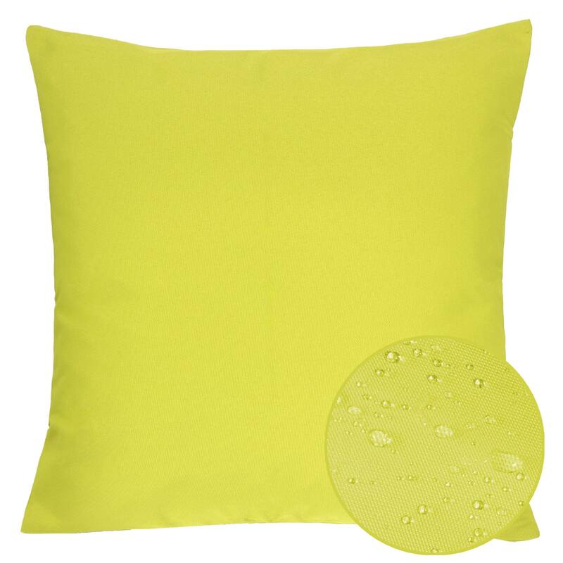 Outdoor Indoor Throw Pillow Weather Resistant Solarium Polyester 20x20 Inches