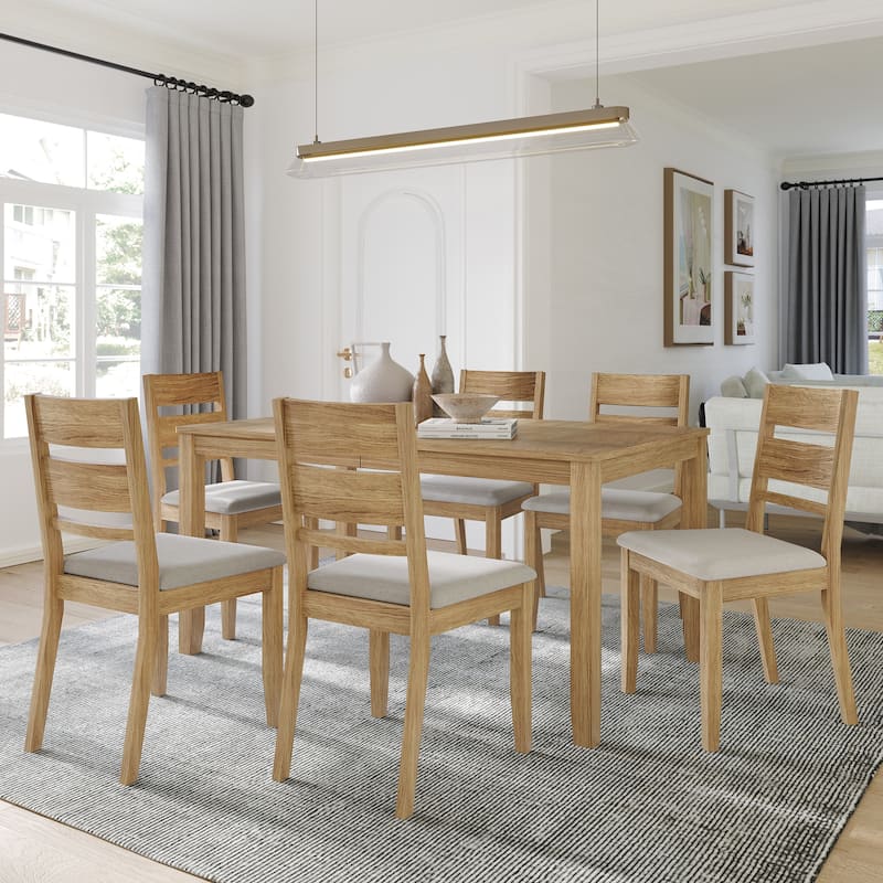 CraftPorch Elegant 7-piece Wooden Dining Set