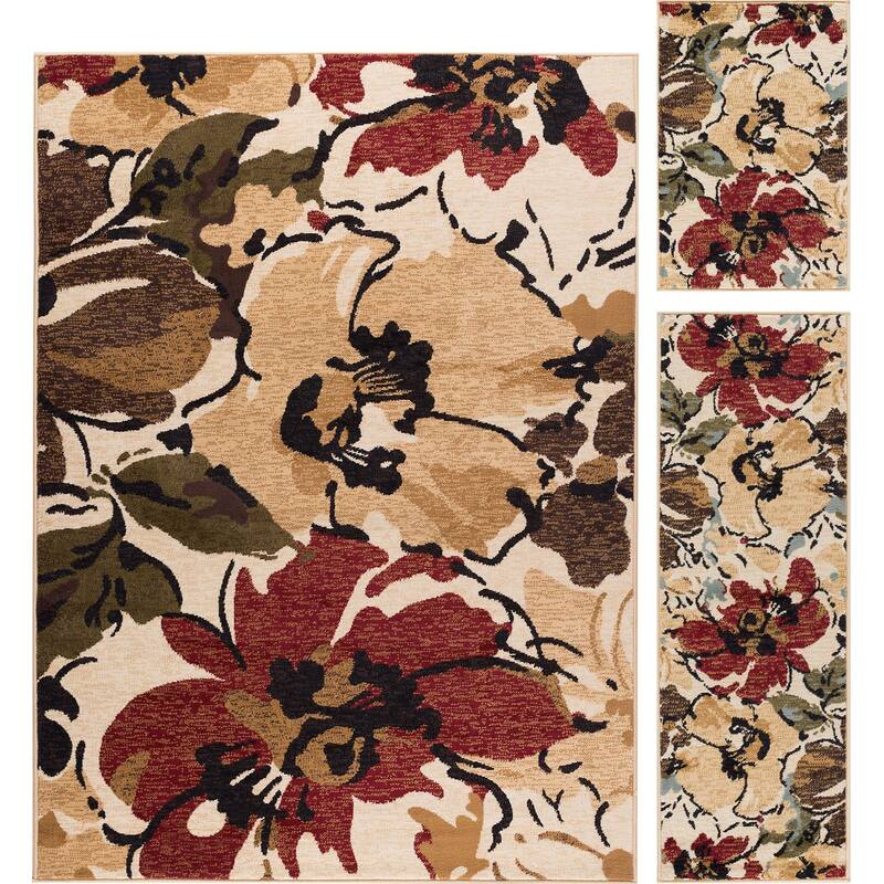 Lagoon Modern & Contemporary Floral Indoor Area Rug