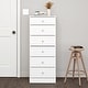 preview thumbnail 16 of 20, Prepac Astrid 6 Drawer Dresser for Bedroom, Tall Chest of Drawers, Bedroom Furniture, Clothes Storage and Organizer