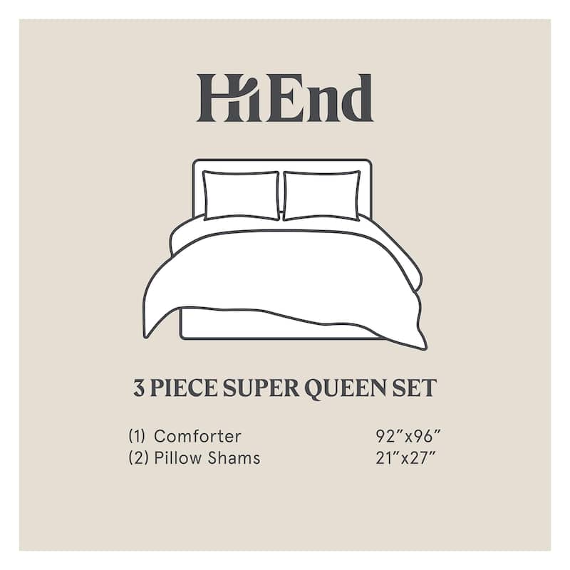 Paseo Road Clifton Cabin Lodge Bedding Houndstooth Pattern 3 Piece Comforter Set