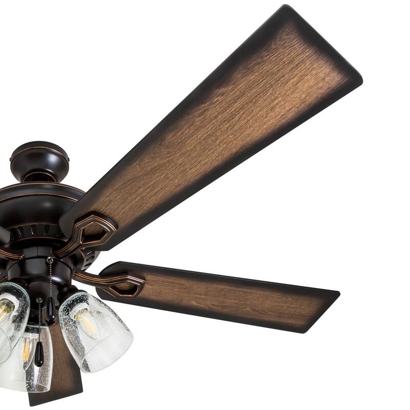 The Gray Barn Hanley Hill Rustic 3-light Ceiling Fan in Oil Rubbed Bronze