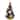 12" Black LED Lighted Skull and Ghost Halloween Tree