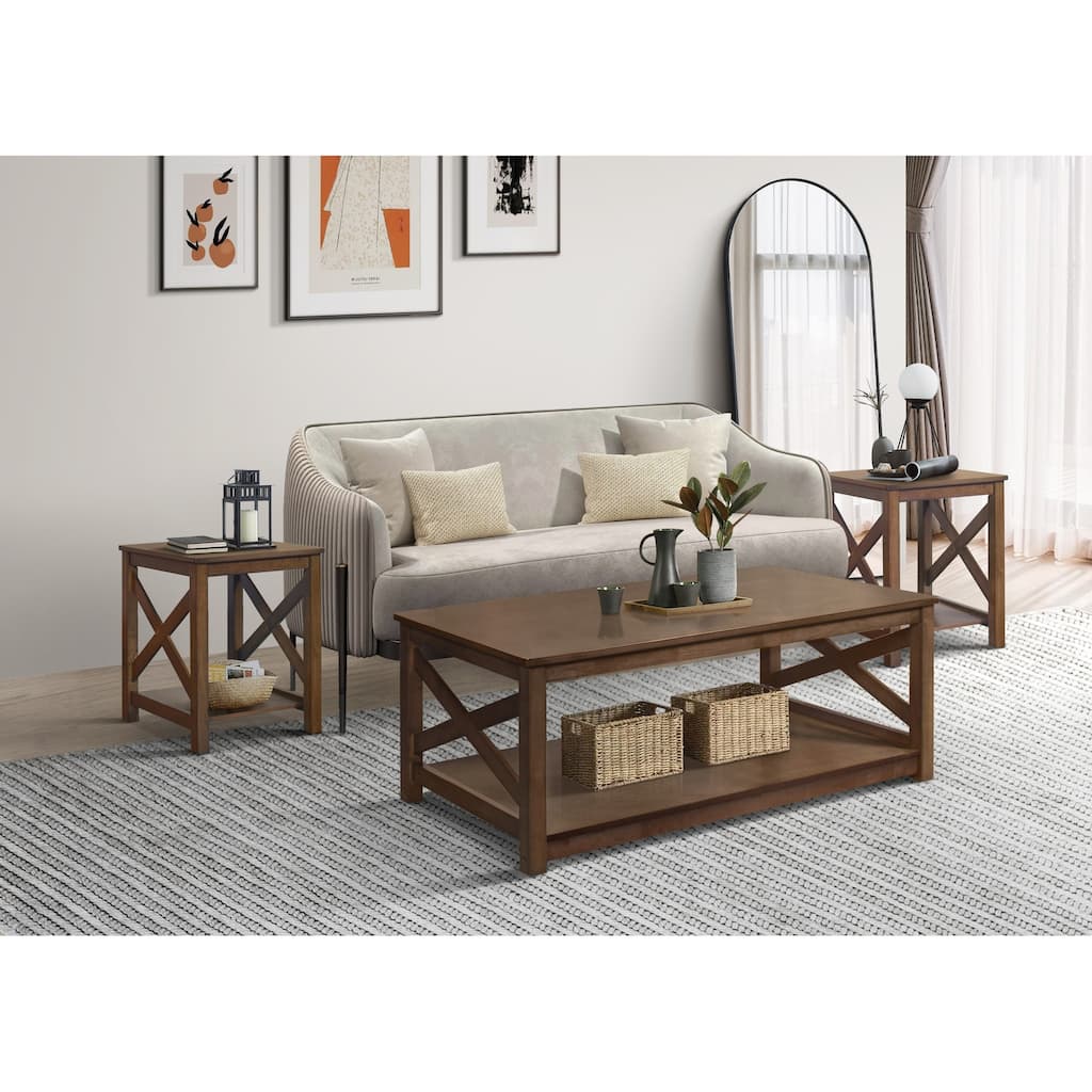Clayfell Novato 3 pieces Coffee Table Set