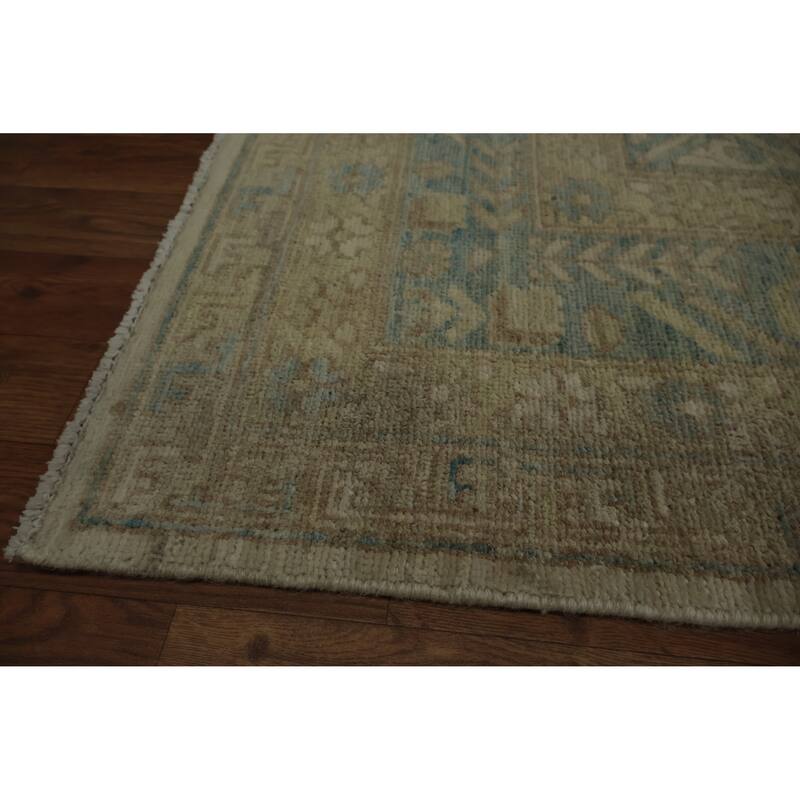 Hand Knotted Oriental 100% Wool Carpet Transitional Floral Beige & Ivories Khotan Area Rug - 12' 1'' X 9' 3''