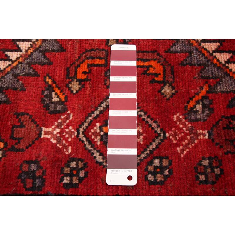 ECARPETGALLERY Hand-knotted Andelz Red Wool Rug - 3'8 x 9'10