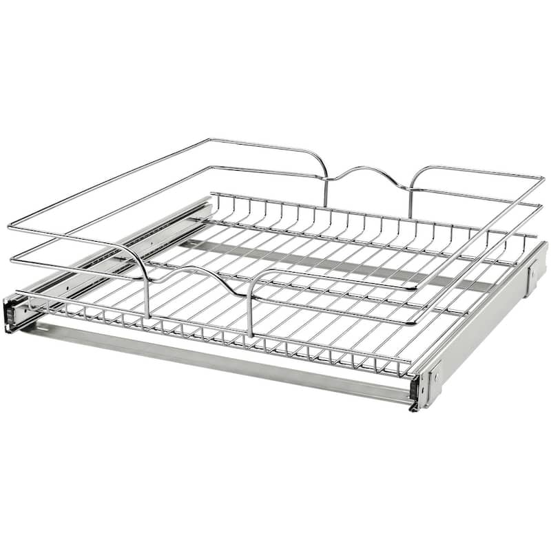 Rev-A-Shelf 5WB1 Series 21 Inch Pull Out Shelf Organizer - Chrome