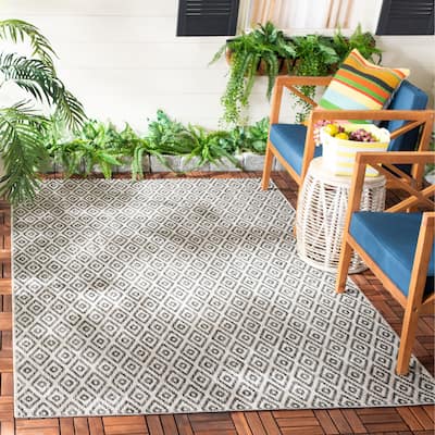SAFAVIEH Courtyard Anne-Ly Indoor/ Outdoor Waterproof Patio Backyard Rug