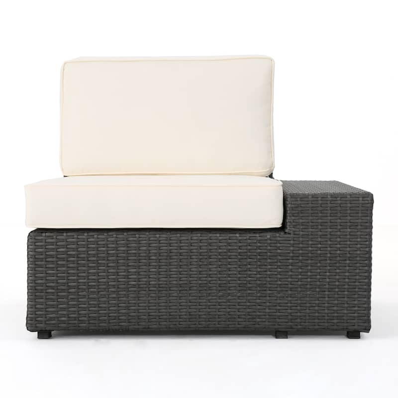 Roomfitters Modular Wicker Seating Set with Cushions for Outdoor Relaxation, Versatile Patio Chairs
