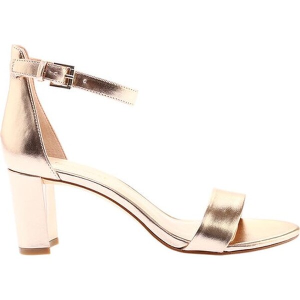 nine west pruce ankle strap sandal gold