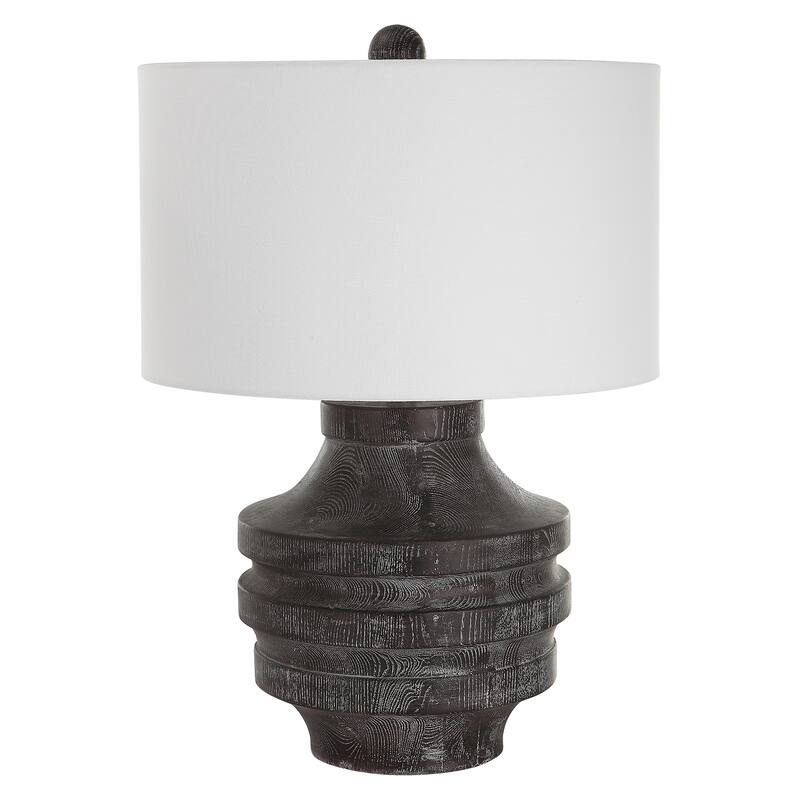 Uttermost Timber Carved Wood Table Lamp - 17"x24"x17"