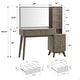 preview thumbnail 27 of 35, Modern Makeup Vanity Desk with HD Lighted Mirror, Dressing Table