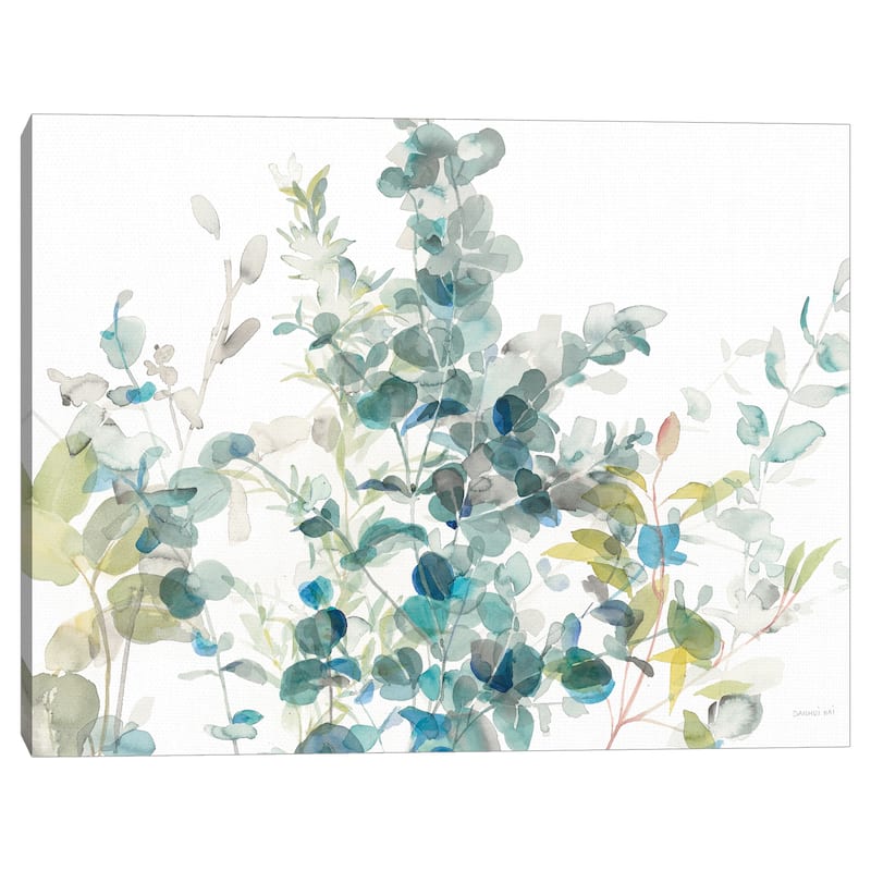 Eucalyptus I White Crop by Danhui Nai Canvas Art Print