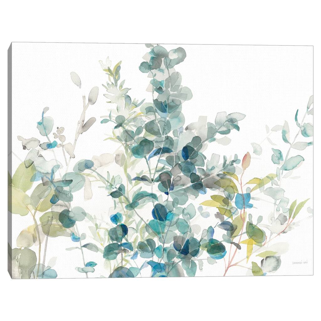 Eucalyptus I White Crop by Danhui Nai Canvas Art Print