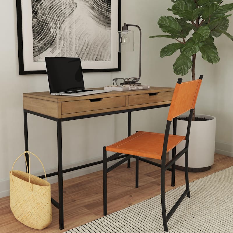 Butler Belka White Desk with Drawers