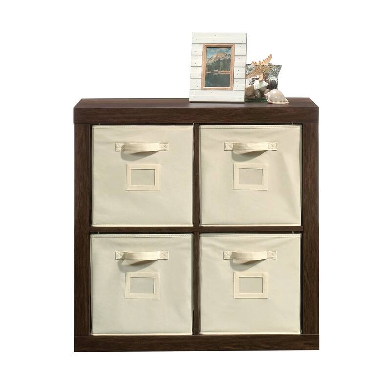 Wood 4-Cube Organizer, Brown