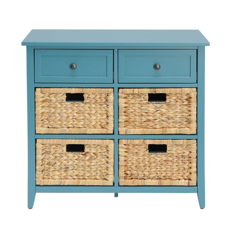 Splendid Teal Console Table with Storage
