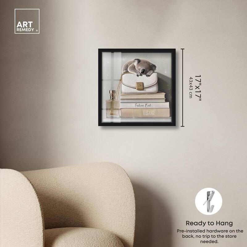 Koala on Fashion Books Shadowbox by Art Remedy