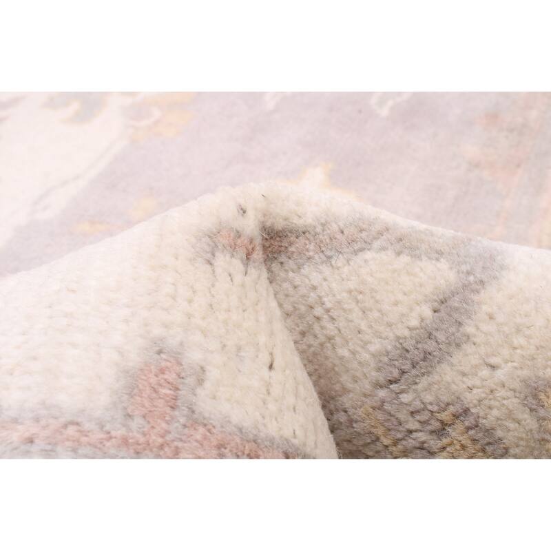 ECARPETGALLERY Hand-knotted Royal Oushak Grey Wool Rug - 9'0 x 11'10