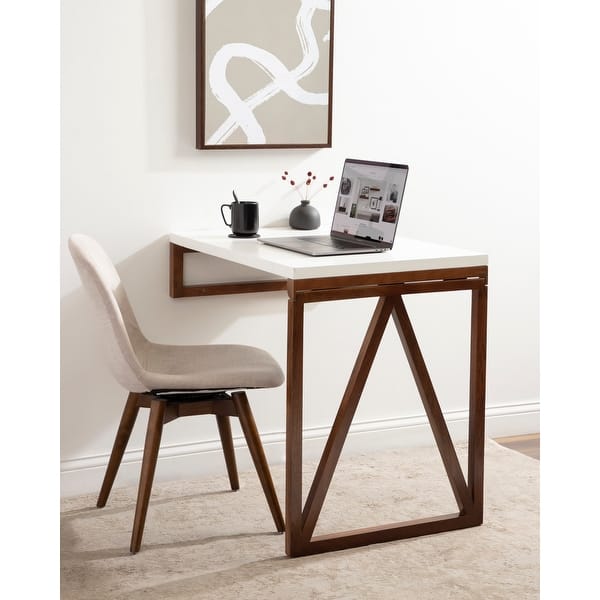 slide 2 of 11, Kate and Laurel Kaya Wood Wall-Mounted Table - 24x33x31