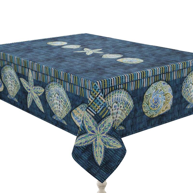 Laural Home Embellished Shells Tablecloth